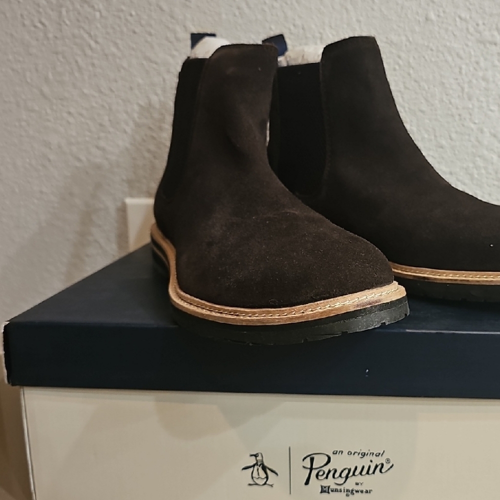 Original Penguin Black Suede Men's Shoes